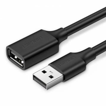 Удлинительный кабель USB 2.0 UGREEN US103, 0,5 м (черный)