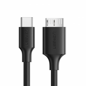 Micro-B USB 3.0 - USB-C kabelis UGREEN 1m (melns)