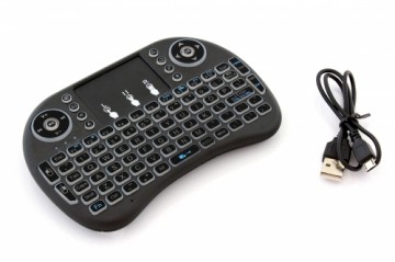 Fusion Accessories Fusion kompakta bezvadu tastatūra ar skārienpaliktni un 3 LED krāsām Android | iOS | TV | PC