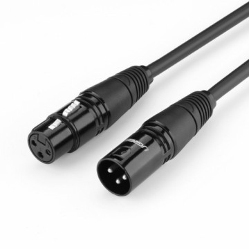 Кабель UGREEN AV130 XLR female to XLR Male - 2 м (черный)