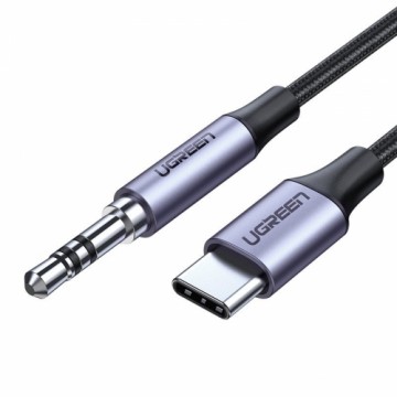 UGREEN mini jack 3,5 мм AUX to USB-C Cable 1 m (deep gray)