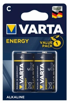 Varta 4114|C2 Alkaline LR14 1.5V Baterijas (2gab.) (EU Blister)