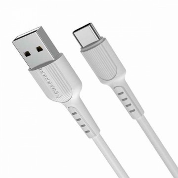 Borofone X16 USB-C kabelis 100cm balts