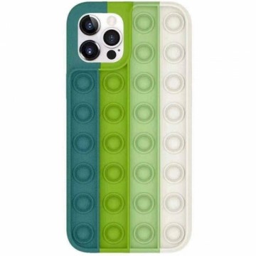 Fusion Accessories Fusion Pop it силиконовый чехол для Apple iPhone 12 Pro Max белый - зеленый