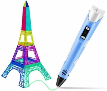 Fusion 3D printing pen for creating figures from PLA | ABS material (Ø 1.75mm) blue