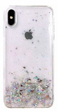 Fusion glue glitter silicone case for Samsung A426 Galaxy A42 5G transparent