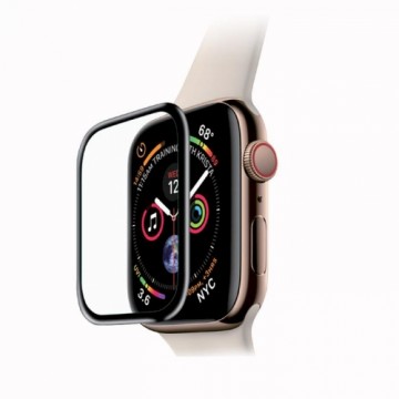 Fusion Accessories Fusion Nano 9H aizsargstikls pilnam ekrānam Apple Watch 4 | 5 44 mm melns