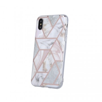 Fusion Accessories Fusion Geometric Marble silikona aizsargapvalks Apple iPhone 12 Pro Max rozā