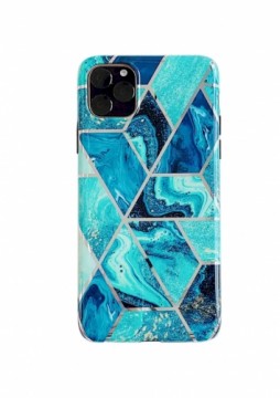 Fusion Geometric Marble Case Silicone Case For Samsung A217 Galaxy A21S Green