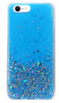 Fusion Glue Glitter Back Case Silicone Case For Apple iPhone 12 | 12 Pro Blue