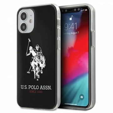 U.S. Polo USHCP12STPUHRBK Big Horse Cover Aizsargapvalks Apple iPhone 12 Mini Melns