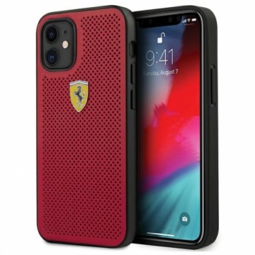 Ferrari FESPEHCP12SRE Off Track Izturīgs Silikona Aizsargapvalks Apple iPhone 12 Mini Sarkans