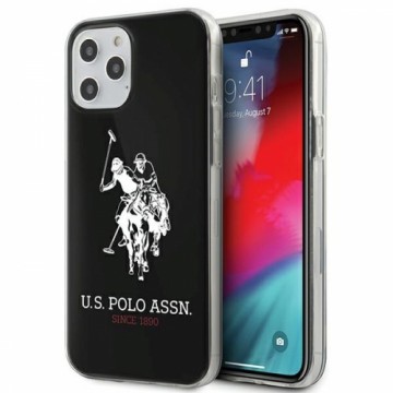 U.S. Polo USHCP12LTPUHRBK Big Horse Cover For Apple iPhone 12 Pro Max Black