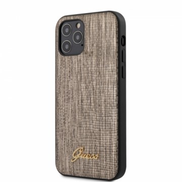 Guess GUHCP12MPCUMLLIGO Lizard Чехол для Apple iPhone 12 | 12 Pro Золотой