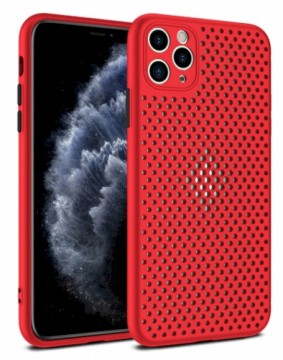 Fusion Breathe Case Silicone Case For Apple iPhone 12 Pro Max Red