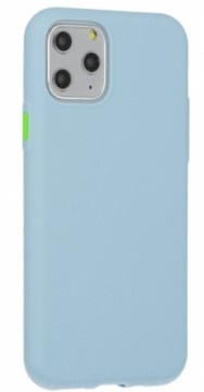 Fusion Solid Case Silicone Case For Apple iPhone 12 Pro Max Light Blue