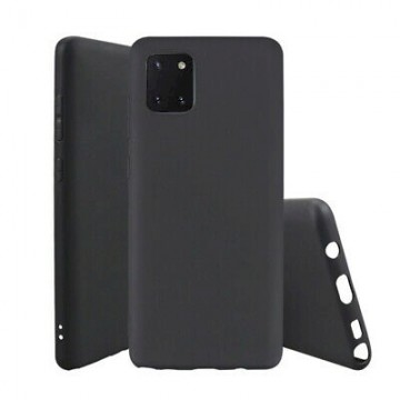 Fusion Soft Matte Back Case Silicone Case For Samsung N770 Galaxy Note 10 Lite Black