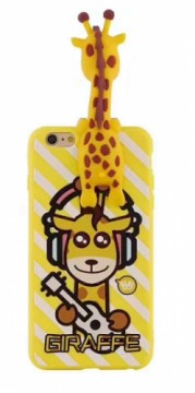 Fusion Accessories Fusion Giraffe Back Case Silikona Aizsargapvalks Priekš Apple iPhone X | XS Dzeltens