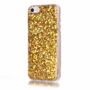 Fusion Accessories Fusion Gold Sequins Back Case Silikona Aizsargapvalks Priekš Apple iPhone X | XS Zeltains