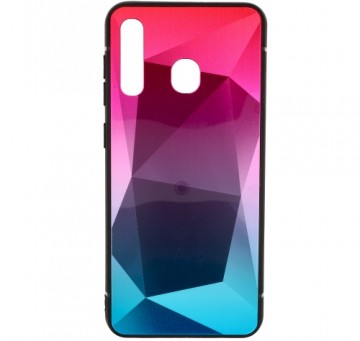 Fusion Stone Ombre Back Case Silicone Case For Apple iPhone 11 Pro Pink - Blue