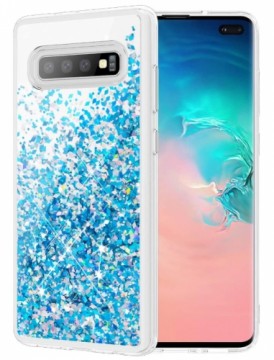 Fusion Accessories Fusion Fun Liquid Back Case Izturīgs Silikona Aizsargapvalks Priekš Apple iPhone 7 | 8 | SE 2020  Caurspīdīgs - Zils