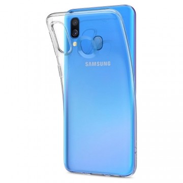 Fusion Accessories Fusion Ultra Back Case 1 mm Izturīgs Silikona Aizsargapvalks Priekš Samsung A405 Galaxy A40 Caurspīdīgs