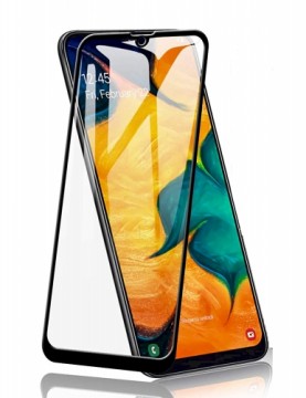 Fusion Accessories Fusion Full Glue 5D Tempered Glass Aizsargstikls Pilnam Ekrānam Samsung Galaxy A505 | A307 | A507 Galaxy A50 | A30s |A50s Melns