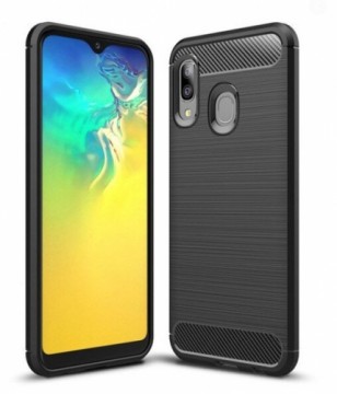 Fusion Accessories Fusion Trust Back Case Silikona Aizsargapvalks Priekš Samsung A405 Galaxy A40 Melns