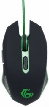 Gembird Gaming Mouse with Additional Buttons 2400 DPI USB Green