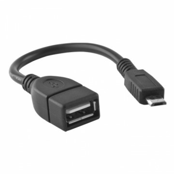 Forever Универсальный OTG Адаптер Micro USB на USB  Подключение Black