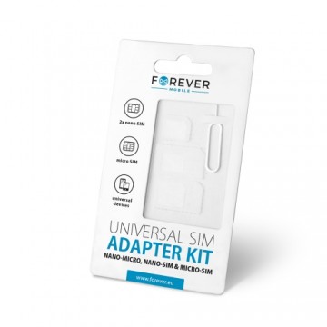 Forever  SIM Card Adapter Kit + Needle White