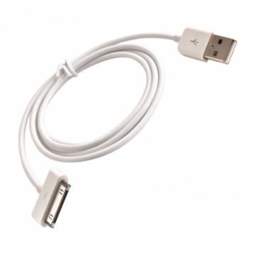 Forever Data & Charging USB Cable Apple iPhone 4 4S | iPad 2 3 (Analog MA591) White