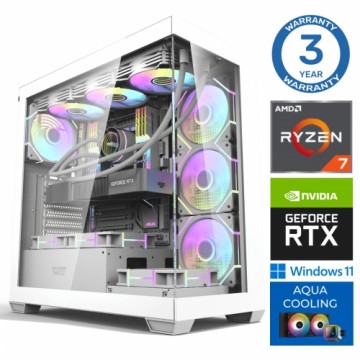 INTOP AQUA Ryzen 7 7700X 64GB DDR5 1TB SSD M.2 NVME+2TB RTX4060 8GB WIN11