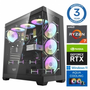 INTOP AQUA Ryzen 7 7700X 16GB DDR5 1TB SSD M.2 NVME+2TB RTX4060 8GB WIN11Pro