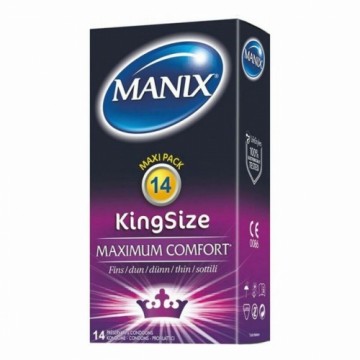 Prezervatīvi Manix King Size Nav 18,5 cm Ø 5,6 cm (14 uds)