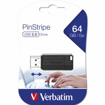 USB Zibatmiņa Verbatim 49065 Melns 64 GB