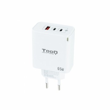 Sienas Lādētājs TooQ TQWC-GANQC2PD65WT 65 W Balts (1 gb.)