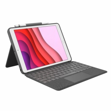 Bluetooth Tastatūra ar Planšetes Balstu Logitech 920-009627 Pelēks Grafīts Spāņu Qwerty QWERTY