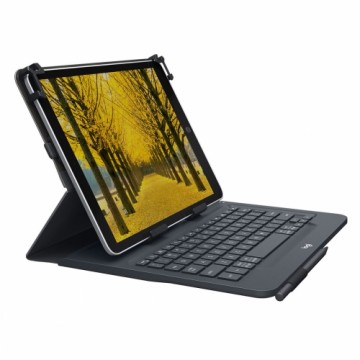 Bluetooth Tastatūra ar Planšetes Balstu Logitech 920-008336 Melns Spāņu Qwerty QWERTY