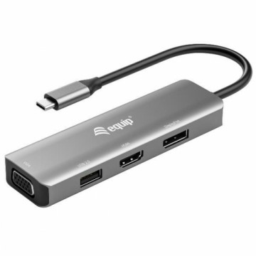 Адаптер USB-C—VGA Equip 133485