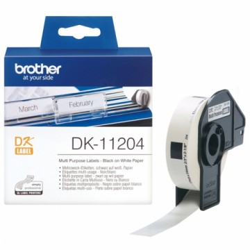 Этикетки для принтера МФУ Brother DK11204 Белый бумага