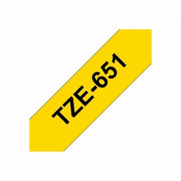 Ламинированная лента для фломастеров Brother TZE651 Чёрный