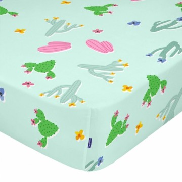 Fitted bottom sheet HappyFriday Moshi Moshi Cute Llamas Multicolour 105 x 200 x 32 cm