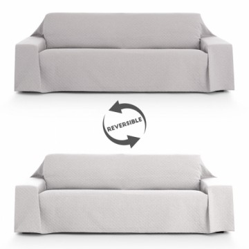 Sofa cover Eysa SILVER Light grey 400 x 270 cm Reversible