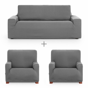 Sofa cover set Eysa ULISES Grey 3 Pieces