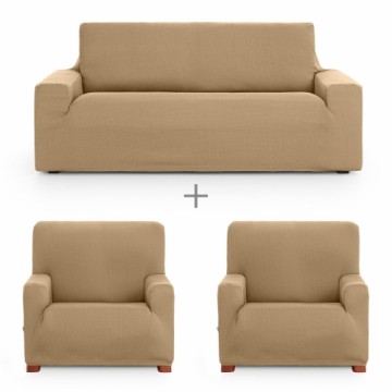 Sofa cover set Eysa ULISES Beige 3 Pieces