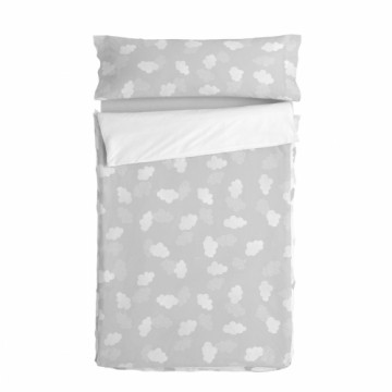 Quilted Zipper Bedding HappyFriday Basic Clouds Grey 105 x 200 cm