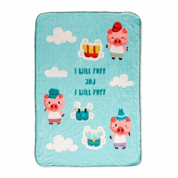 Blanket HappyFriday Mr Fox Piggys Multicolour Microfibre 110 x 140 cm