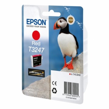 Картридж с оригинальными чернилами Epson T3247 Red Чёрный Красный