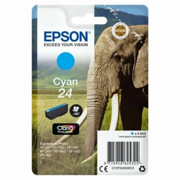 Oriģinālais Tintes Kārtridžs Epson Cartucho 24 cian Ciānkrāsa 4,6 ml